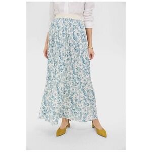 TUCKERNUCK Jardin De Fleurs Plisse Crinkle Terra Skirt Size Medium NWT